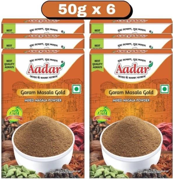 AADAR Special Ingridient Garam Masala 50gm Box Pack of 6,, a)