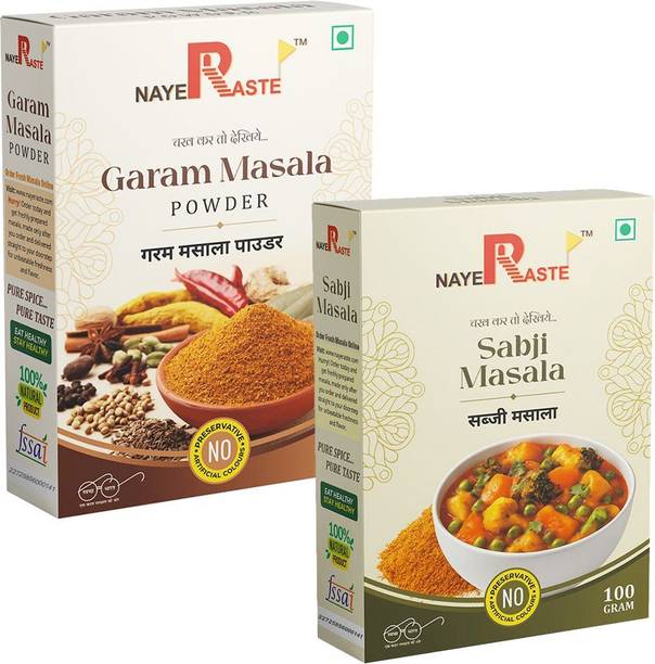 Naye Raste Premium Garam Masala & Sabji Masala Powder Combo(Pack Of 2, 100Grams)