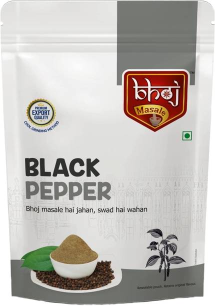 Bhoj Masale Fresh and Natural Black Pepper Powder Kali Mirch Powder No Artificial Additive