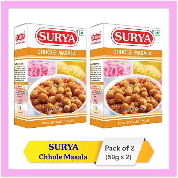 Surya Chole Masala 50g; Pack of 2 (50g x 2)