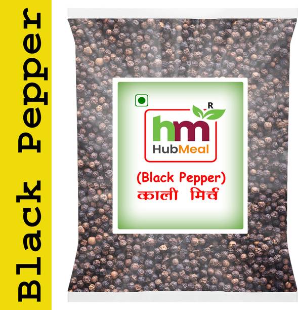 Hubmeal Whole Black Pepper/Peppercorn [Kali Mirch] 50g | Bold, Strong, Pungent | Pure