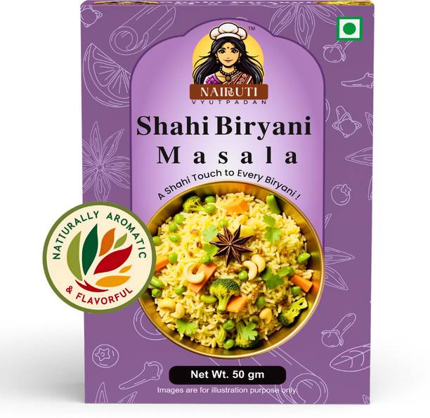 Nairuti Vyutpadan Hyderabadi Shahi Biryani Spice Mix for Veg, Paneer & Chicken