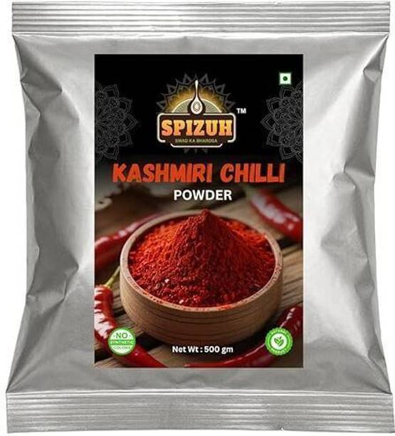 SPIZUH Pure & Natural Authentic Kashmiri Mirch Powder – Vibrant Colour, Low Spicy Taste