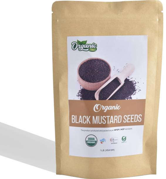 Organic Zing Black Mustard Seeds| Fresh Indian Sarso Seeds | Packed & Produced in India