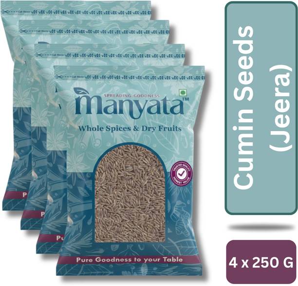 manyata Cumin Seeds Whole, Sabut Jeera (4x250gm)