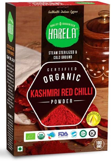 HARELA Kashmiri Red Chilli Powder - 100% Pure | Steam Sterilization & Cold Grinding