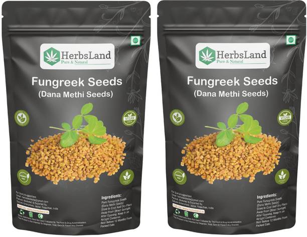 HerbsLand Premium Quality Dana Methi (Fenugreek Seeds)-(100 gm Each) (200 gm)
