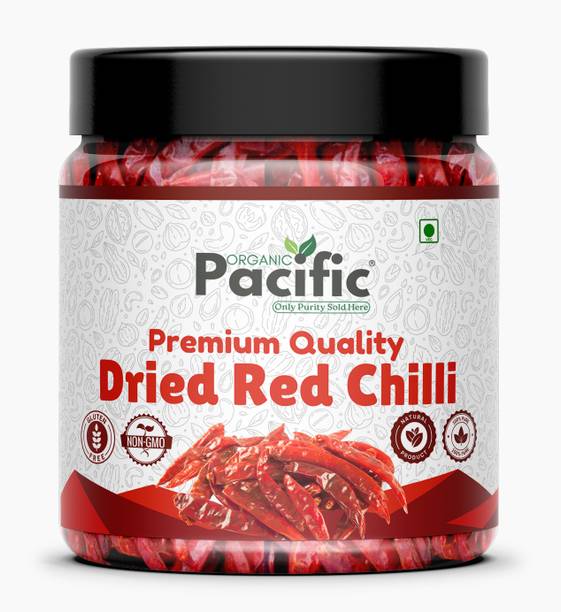 ORGANIC PACIFIC Kashmiri Red Chilli Whole | Kashmiri Laal Mirch Sabut | 100% Pure & Natural