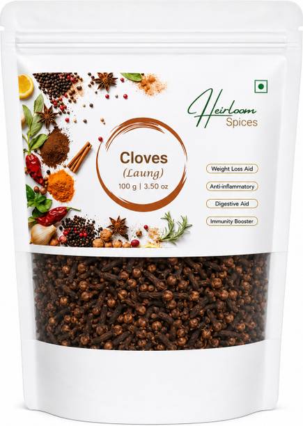Heirloom Spices Whole Natural Cloves From Kerala _ Pesticide Free, Non-GMO _ Premium Sabut Laung