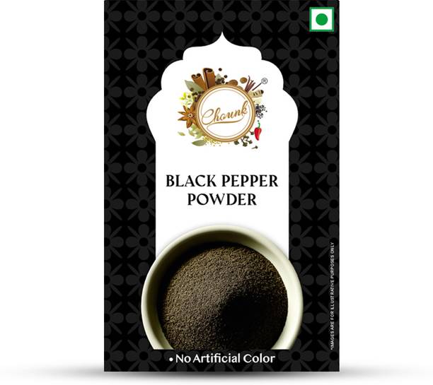 CHOUNK Black Pepper Powder | Premium Kali Mirch Powder|Freshly Ground Pure Black Pepper
