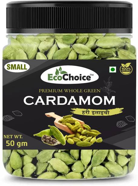Ecochoice Cardamom Green Whole | Grade - Small Size- (6mm-7mm)