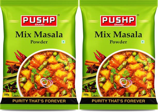 Pushp Brand Pushp Mix Masala Pouch (Pack of 2, 200gm each pack)