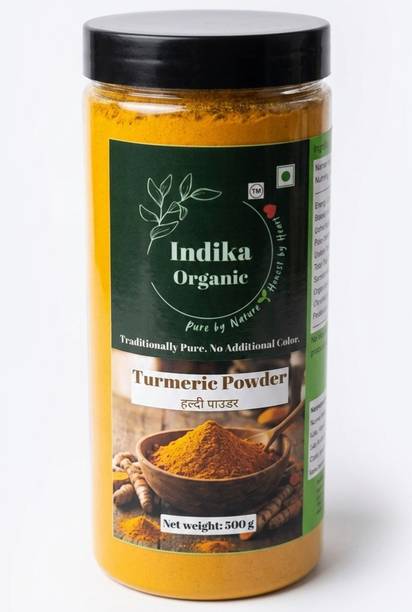 Indika Organic Turmeric Powder (Haldi Powder) Pure & Natural High Curcumin Chemical-Free