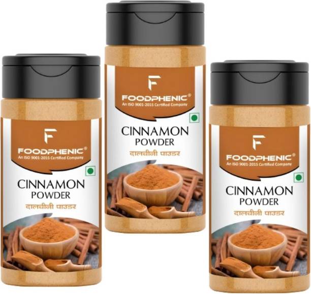 FOODPHENIC Cinnamon (Dalcheeni) Powder Shaker Jar 300gm (100gx3)