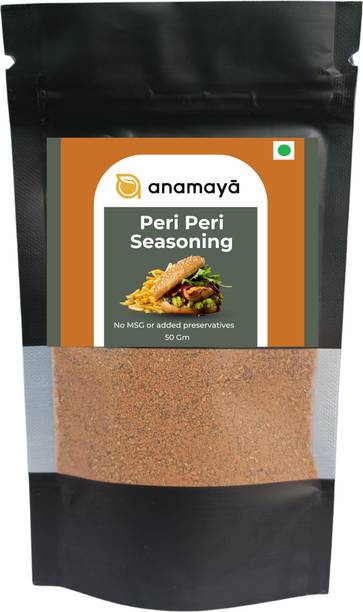 Anamaya Peri Peri Seasoning | Piri Piri Masala | Hot & Spicy | Ready Mix | Zip Pouch