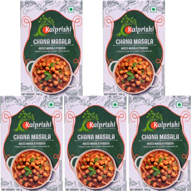 Kalprishi Chana/Chole Masala Powder Spice & Flavors for Cooking Sabji Pack of 5