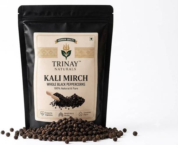 Trinay Naturals Kali Mirch | Premium Whole Black Pepper | Natural Peppercorns
