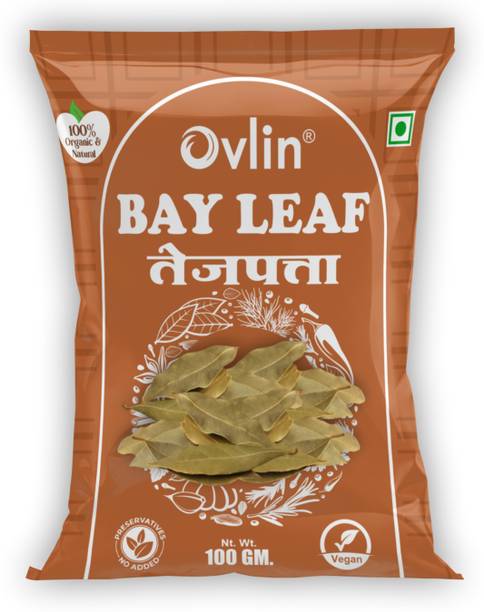 Ovlin 100% Premium Tejpatta | Dried Bay Leaves | Fresh & Aromatic Whole Indian Spice