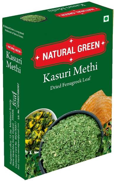 NATURAL GREEN Dry Fenugreek Leaves (Kasuri Methi) Rich Aroma, Indian Spices/Vegetarian