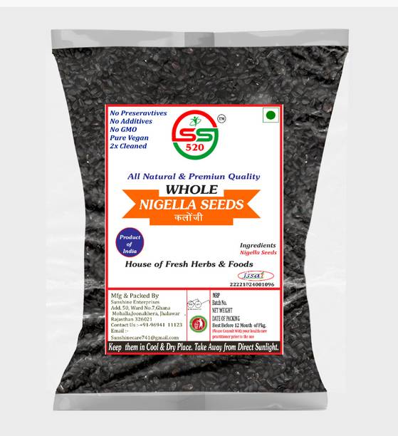 SS520 Kalonji Seeds 200g. Organic Black Nigella Seed For Hair Growth