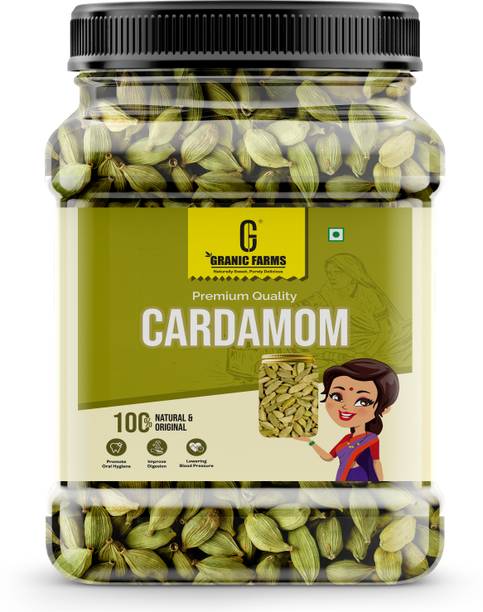 GRANIC FARMS Whole Green Cardamom | Bold Elaichi | Elaichi