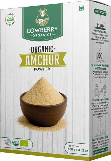 COWBERRY Amchur Powder 100g 100% Certified Organic Vitamin C Lab-Tested 252+ Chemicals