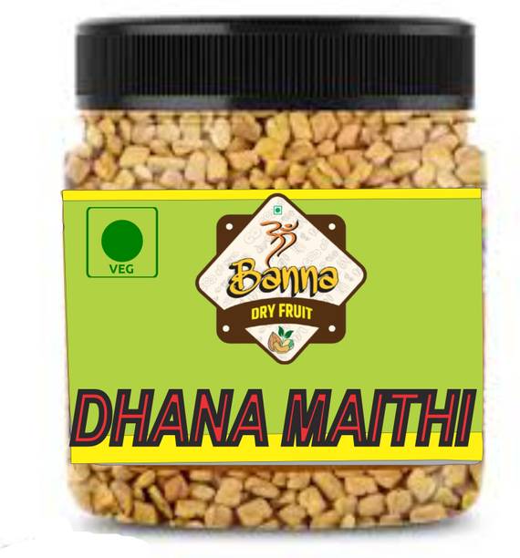 OM BANNA Methi Dana Jar, Methi, Organic Methi Dana, Organic Fenugreek Seeds