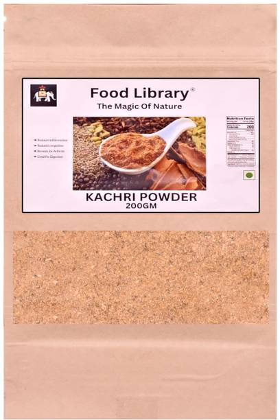 FOOD LIBRARY THE MAGIC OF NATURE Authentic Exotic Aromatic Flavourful Indian Spices. (200 gm, Kachri Powder)