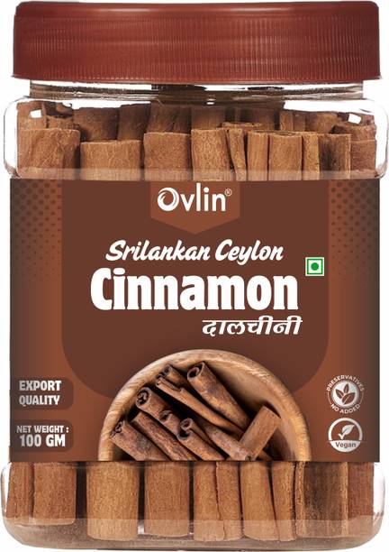 ओवलिन Ceylon Cinnamon Sticks Original | SriLankan Dalchini Cinnamon Stick (100 g)