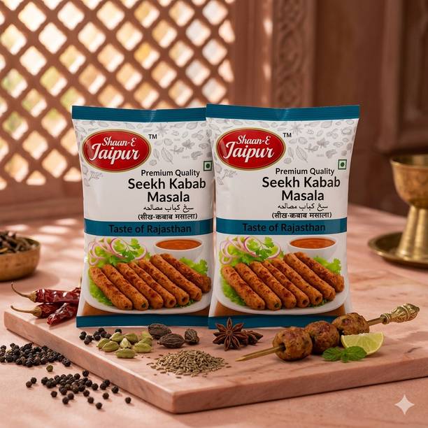 Shaan-E Jaipur Shaan-E-Jaipur Seekh Kabab Masala Pack of 2 | Premium Kabab Spice Mix Combo