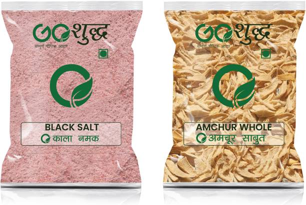 Goshudh Amchur Sabut 100gm & Kala Namak 250 g Combo Pack 350g