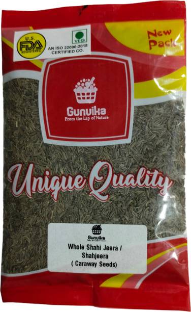 Gunvika Premium Whole Shahi Jeera - Shahjeera - Caraway Seeds - Black Cumin