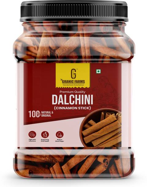 GRANIC FARMS Ceylon Cinnamon Sticks Dalchini |Strong Flavour & Aroma | Whole Spices Dalchini
