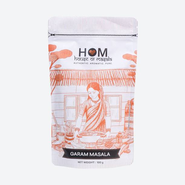 HOM (house of masala) Garam Masala Powder | Blended Spice & Whole Masala for Authentic Taste