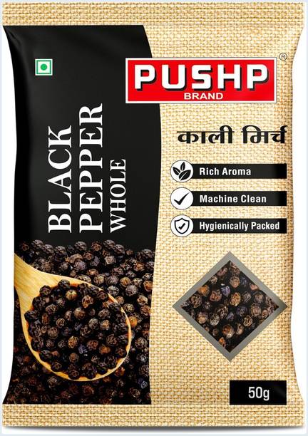 Pushp Brand Pushp Whole Black Pepper (Kali Mirch) | Pack of 1
