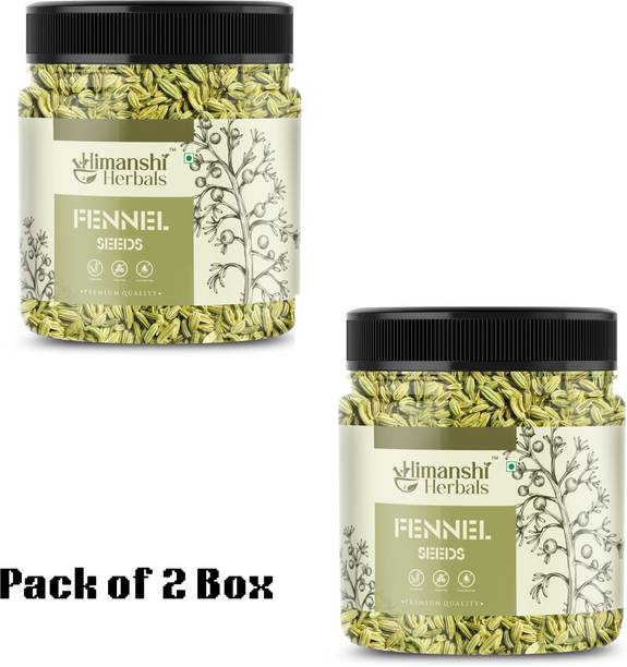 HIMANSHI HERBALS Pure and Natural Fennel Seeds Saunf Indian viryali Pack of 2(250*2)gm