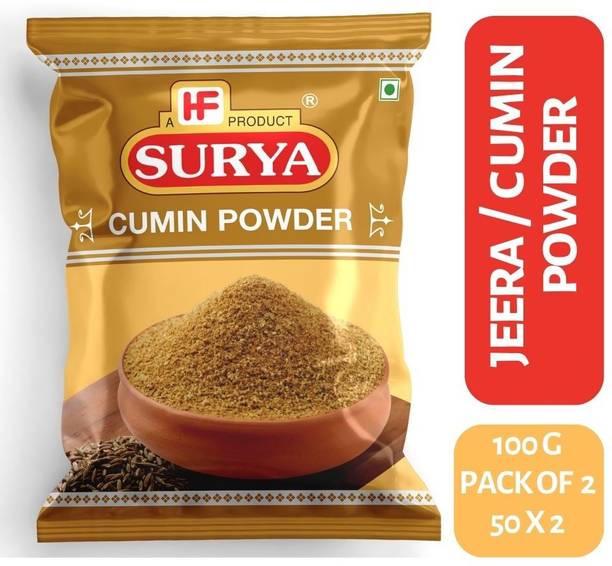 Surya 100g Jeera / Cumin Powder (Pack of 2; 50g each)