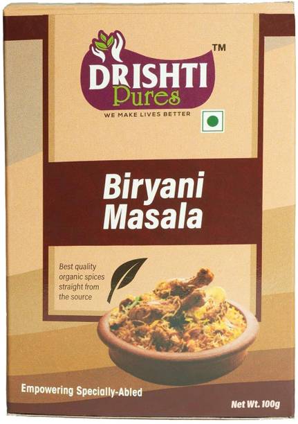 DRISHTI PURES Biryani Masala 50g | Natural Indian Spice | Perfect for Veg and Non-Veg Biryani