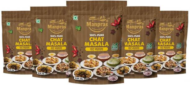 MANPRAS Chat Masala .100% Natural,No Preservatives,Standy with Ziplock Packing