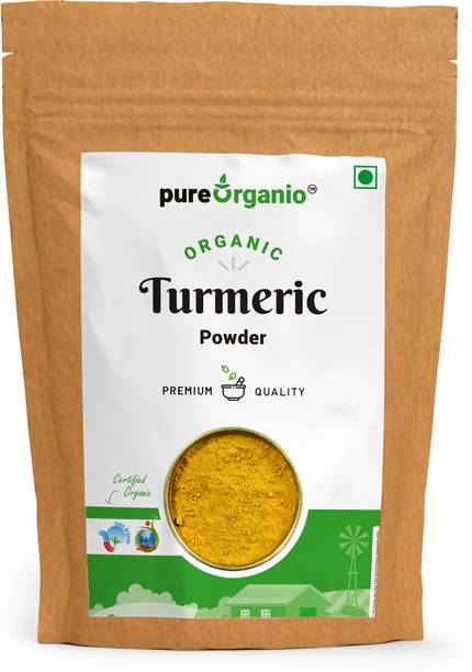 Pure Organio Turmeric Powder Organic Pure Hand Pounded Haldi Powder Gluten Free Indian Spice High Curcumin Content