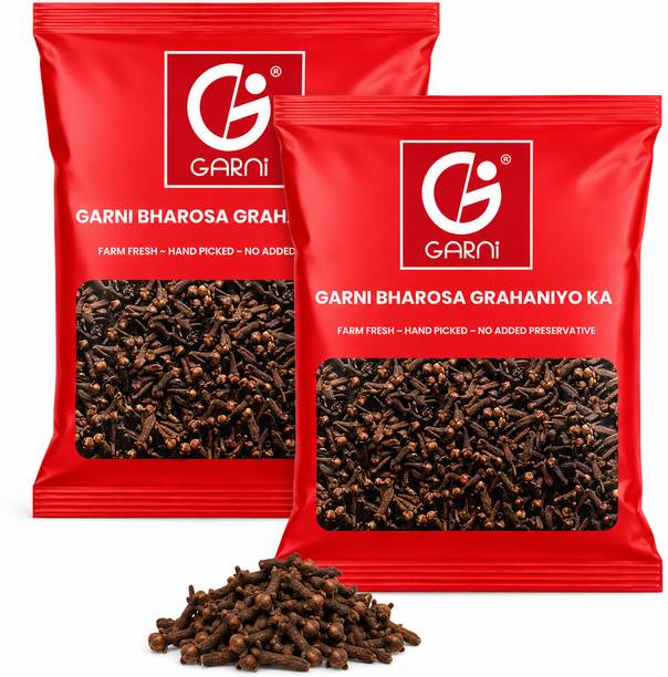 GARNI Cloves 100g | Premium Laung | Strong & Fresh Aroma Packk 0f 2