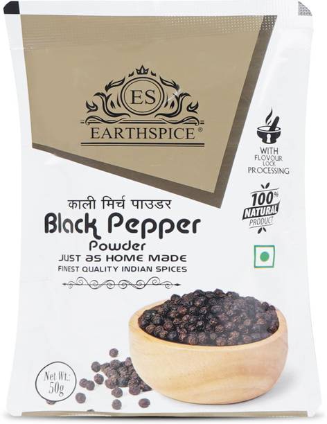 Earth Spice Black Pepper Powder 100% Natural Strong Aroma Bold Taste Just Like Home Made