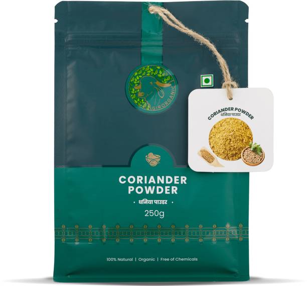 GIRORGANIC Stone Grind Coriander Powder 100% Naturally Grown |Preservative Free| Rich Aroma