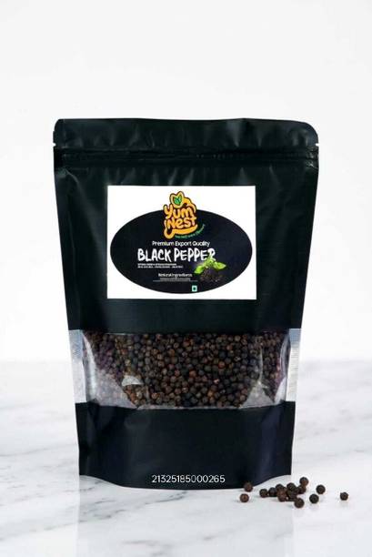 Yum Nest Kerala Black Pepper Whole Peppercorns | Premium Kali Mirch Spice
