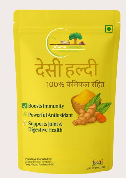 Xealthy Organica Desi Haldi (Turmeric Powder) |100% Natural |Boosts Immunity, Antioxidant