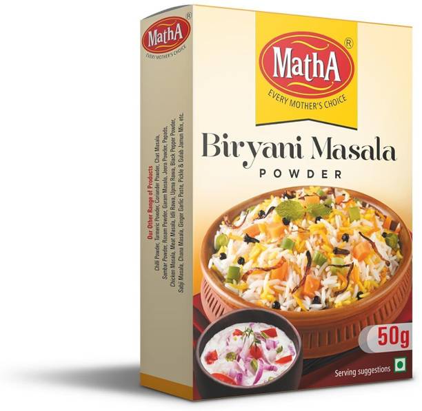 MathA Biryani Powder - Veg, Chicken & Mutton Biryani - Ready to Cook Masala