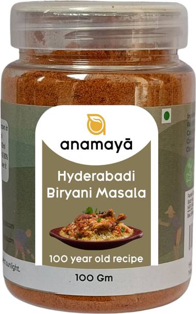 Anamaya Hyderabadi Biryani Masala Powder | 18 Spice Mix | Rich Aroma & Authentic Taste