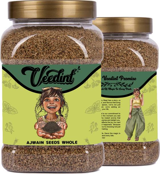 वीडिंट Ajwain Seed, Carom Seed, 400 gm, Indian Origin, No Preservatives, Additives,