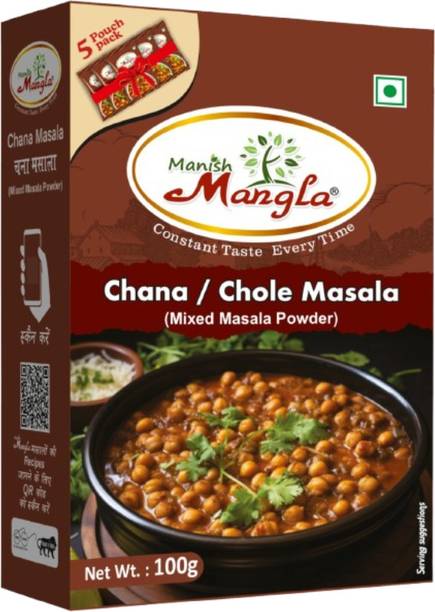 Manish Mangla Chana/Chole Masala 100g | Authentic Indian Spice Blend | Rich Aroma & Flavor