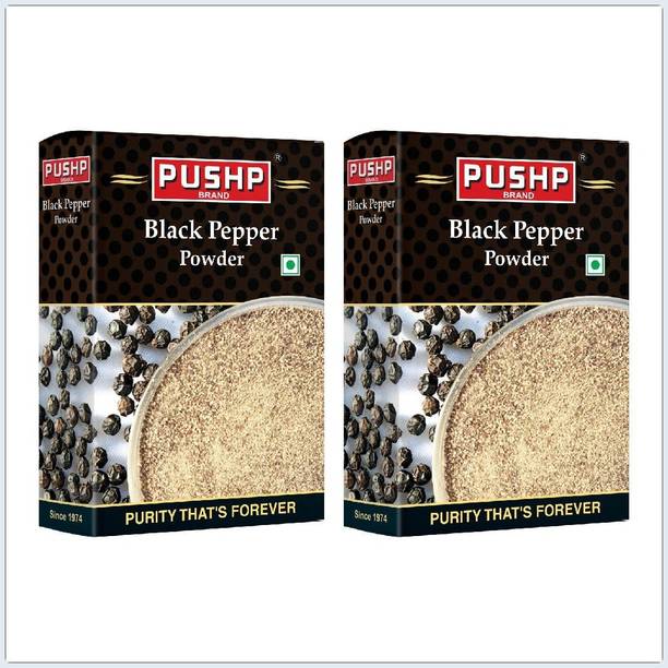 Pushp Brand Black Pepper Powder|Pisi Kali Mirchi | Pure & Fresh Spice